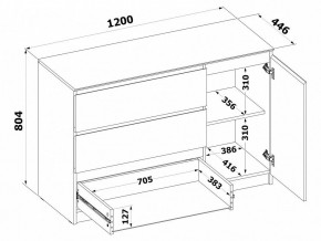 Комод Т-3Р в Губкинском - gubkinskiy.mebel24.online | фото 4