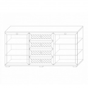 Комодино (фасады глухие) Парма Нео в Губкинском - gubkinskiy.mebel24.online | фото 5