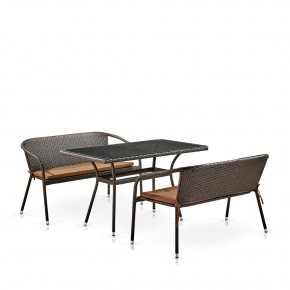 Комплект мебели из иск. ротанга T286A/S139A-W53 Brown в Губкинском - gubkinskiy.mebel24.online | фото 2