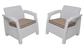 Комплект на балкон Yalta Balcony Set (Ялта) белый в Губкинском - gubkinskiy.mebel24.online | фото 4