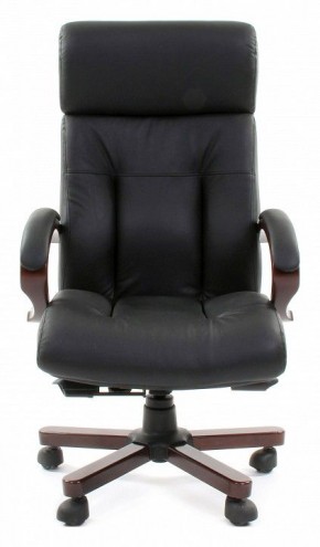 Кресло для руководителя Chairman 421 черный/орех темный, черный в Губкинском - gubkinskiy.mebel24.online | фото 2