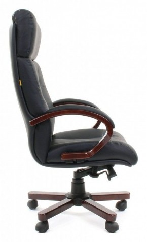 Кресло для руководителя Chairman 421 черный/орех темный, черный в Губкинском - gubkinskiy.mebel24.online | фото 3