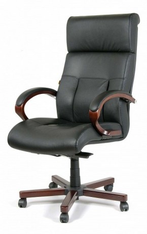 Кресло для руководителя Chairman 421 черный/орех темный, черный в Губкинском - gubkinskiy.mebel24.online | фото 7
