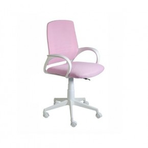 Кресло Ирис White сетка/ткань розовая в Губкинском - gubkinskiy.mebel24.online | фото