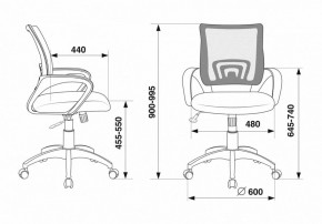 Кресло компьютерное CH-695N/DG/TW-11 в Губкинском - gubkinskiy.mebel24.online | фото 12