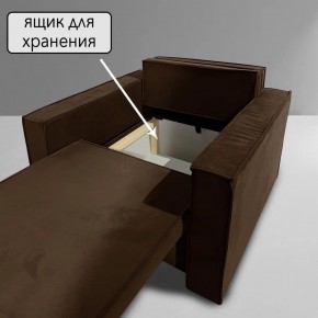 Кресло-кровать Принц КК1-ВК (велюр коричневый) в Губкинском - gubkinskiy.mebel24.online | фото 6