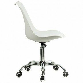 Кресло стул BRABIX "Eames MG-310 CH", хром, пластик белый, экокожа белая, 532923 в Губкинском - gubkinskiy.mebel24.online | фото 3