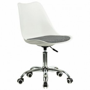 Кресло стул BRABIX "Eames MG-310 CH", хром, пластик белый, ткань серая, 532924 в Губкинском - gubkinskiy.mebel24.online | фото 2