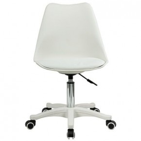 Кресло стул BRABIX "Eames MG-310 PL", пластик белый, экокожа белая, 532926 в Губкинском - gubkinskiy.mebel24.online | фото 1