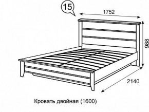 Кровать 1600 с ПМ София 15 в Губкинском - gubkinskiy.mebel24.online | фото 3