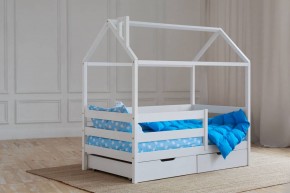 Кровать-домик 80*160 Белый в Губкинском - gubkinskiy.mebel24.online | фото 4