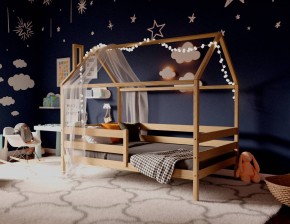 Кровать-домик 80*160 без покраски в Губкинском - gubkinskiy.mebel24.online | фото 2