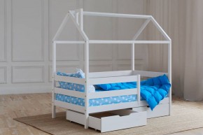 Кровать-домик 80*190 Белый в Губкинском - gubkinskiy.mebel24.online | фото 4