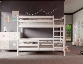 Кровать двухъярусная без крыши 80*160 Белый в Губкинском - gubkinskiy.mebel24.online | фото 2