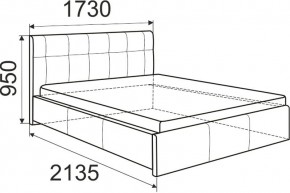 Кровать Лаура с латами Nice White 1400x2000 в Губкинском - gubkinskiy.mebel24.online | фото 3