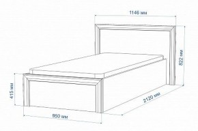 Кровать односпальная Нобиле Кр-90 в Губкинском - gubkinskiy.mebel24.online | фото 2