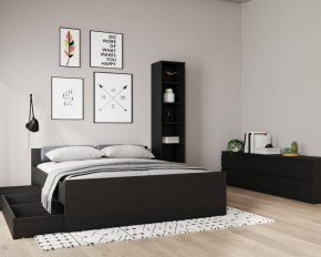 Кровать ОРИОН двухспальная с ортопедическим основанием 160х200, цвет Дуб Венге в Губкинском - gubkinskiy.mebel24.online | фото 3