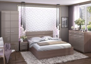 Кровать Вегас 1,4м Шимо темный в Губкинском - gubkinskiy.mebel24.online | фото 2