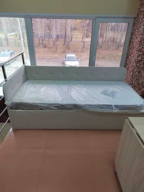 Кровать Зарина угловая Newtone light beige угол правый в Губкинском - gubkinskiy.mebel24.online | фото 3