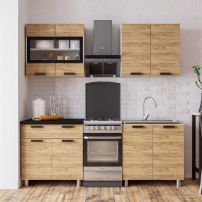 Кухня Крафт 1.6 (белый/крафт) в Губкинском - gubkinskiy.mebel24.online | фото