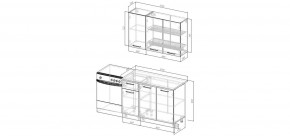 Кухонный гарнитур Антик 1200 (Стол. 38мм) в Губкинском - gubkinskiy.mebel24.online | фото 2