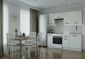 Кухонный гарнитур Белый Глянец 2000 (Стол. 38мм) в Губкинском - gubkinskiy.mebel24.online | фото