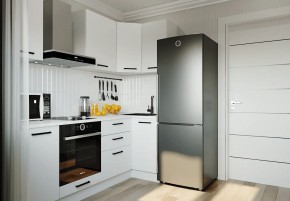 Кухонный гарнитур Белый Глянец 2200*1000 (Стол. 26мм) в Губкинском - gubkinskiy.mebel24.online | фото