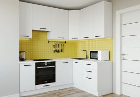Кухонный гарнитур Белый Глянец 2200*1600 h950 (Стол. 26мм) в Губкинском - gubkinskiy.mebel24.online | фото