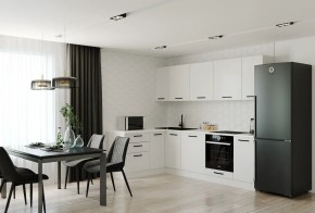 Кухонный гарнитур Белый Глянец 2600*1600 (Стол. 38мм) в Губкинском - gubkinskiy.mebel24.online | фото