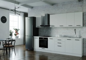 Кухонный гарнитур Белый Глянец 2800 (Стол. 26мм) в Губкинском - gubkinskiy.mebel24.online | фото