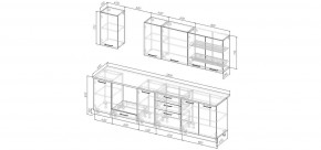 Кухонный гарнитур Белый Глянец 2800 (Стол. 26мм) в Губкинском - gubkinskiy.mebel24.online | фото 2