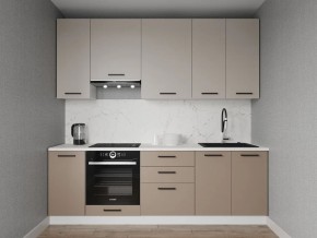 Кухонный гарнитур Каппучино 2400 h950 (Стол. 38мм) в Губкинском - gubkinskiy.mebel24.online | фото
