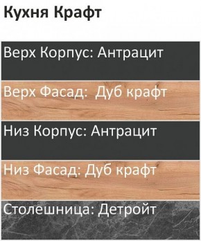 Кухонный гарнитур Крафт 2200 (Стол. 26мм) в Губкинском - gubkinskiy.mebel24.online | фото 3