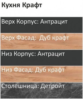 Кухонный гарнитур Крафт 2200 (Стол. 38мм) в Губкинском - gubkinskiy.mebel24.online | фото 3