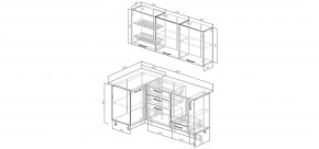 Кухонный гарнитур Меренга 1000*1800 (Стол. 38мм) в Губкинском - gubkinskiy.mebel24.online | фото 2