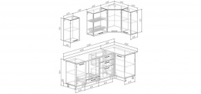 Кухонный гарнитур Меренга 2200*1000 (Стол. 26мм) в Губкинском - gubkinskiy.mebel24.online | фото 2