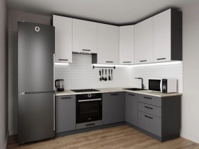 Кухонный гарнитур Меренга 2200*1600 h950 (Стол. 26мм) в Губкинском - gubkinskiy.mebel24.online | фото