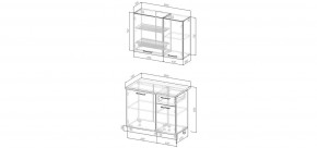 Кухонный гарнитур Смоки 1000 (Стол. 26мм) в Губкинском - gubkinskiy.mebel24.online | фото 3