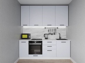 Кухонный гарнитур Смоки 2200 h950 (Стол. 38 мм) в Губкинском - gubkinskiy.mebel24.online | фото