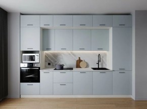 Кухонный гарнитур Смоки 3400 (Стол. 26мм) в Губкинском - gubkinskiy.mebel24.online | фото