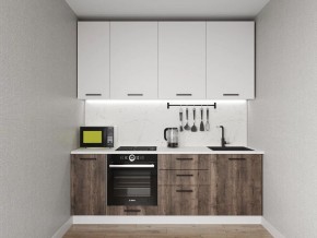 Кухонный гарнитур Старое Дерево 2200 h950 (Стол. 38мм) в Губкинском - gubkinskiy.mebel24.online | фото