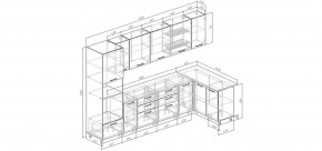 Кухонный гарнитур угловой Капри 3200х1400 (Стол. 38мм) в Губкинском - gubkinskiy.mebel24.online | фото 2