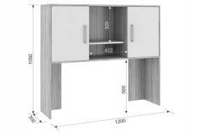 ЛАЙТ 2 Надстройка стола компьютерного (1200) в Губкинском - gubkinskiy.mebel24.online | фото 2