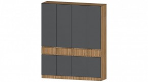 ЛЕНОРА Шкаф 4х створчатый (графит) в Губкинском - gubkinskiy.mebel24.online | фото