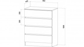ЛЕНОРА Спальный гарнитур (модульный) графит в Губкинском - gubkinskiy.mebel24.online | фото 3