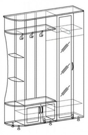 ЛИКА №1 Прихожая ЛДСП в Губкинском - gubkinskiy.mebel24.online | фото 5