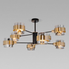 Люстра на штанге Eurosvet Arcada 70127/8 черный/дымчатый в Губкинском - gubkinskiy.mebel24.online | фото 2