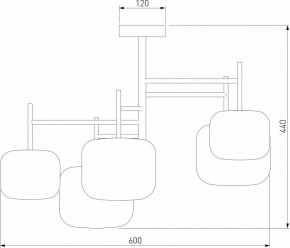 Люстра на штанге Eurosvet Jar 70128/5 золото в Губкинском - gubkinskiy.mebel24.online | фото 3