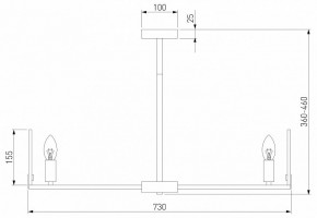 Люстра на штанге Eurosvet Marble 60158/7 латунь в Губкинском - gubkinskiy.mebel24.online | фото 2