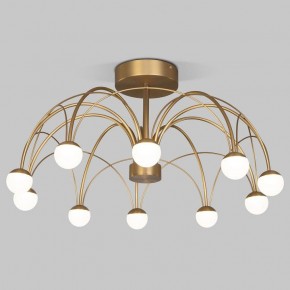 Люстра на штанге Eurosvet Ragno 90031/10 LED золото в Губкинском - gubkinskiy.mebel24.online | фото